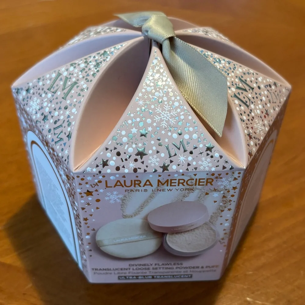 Laura Mercier Divinely Flawless Translucent Loose Setting Powder & Puff …